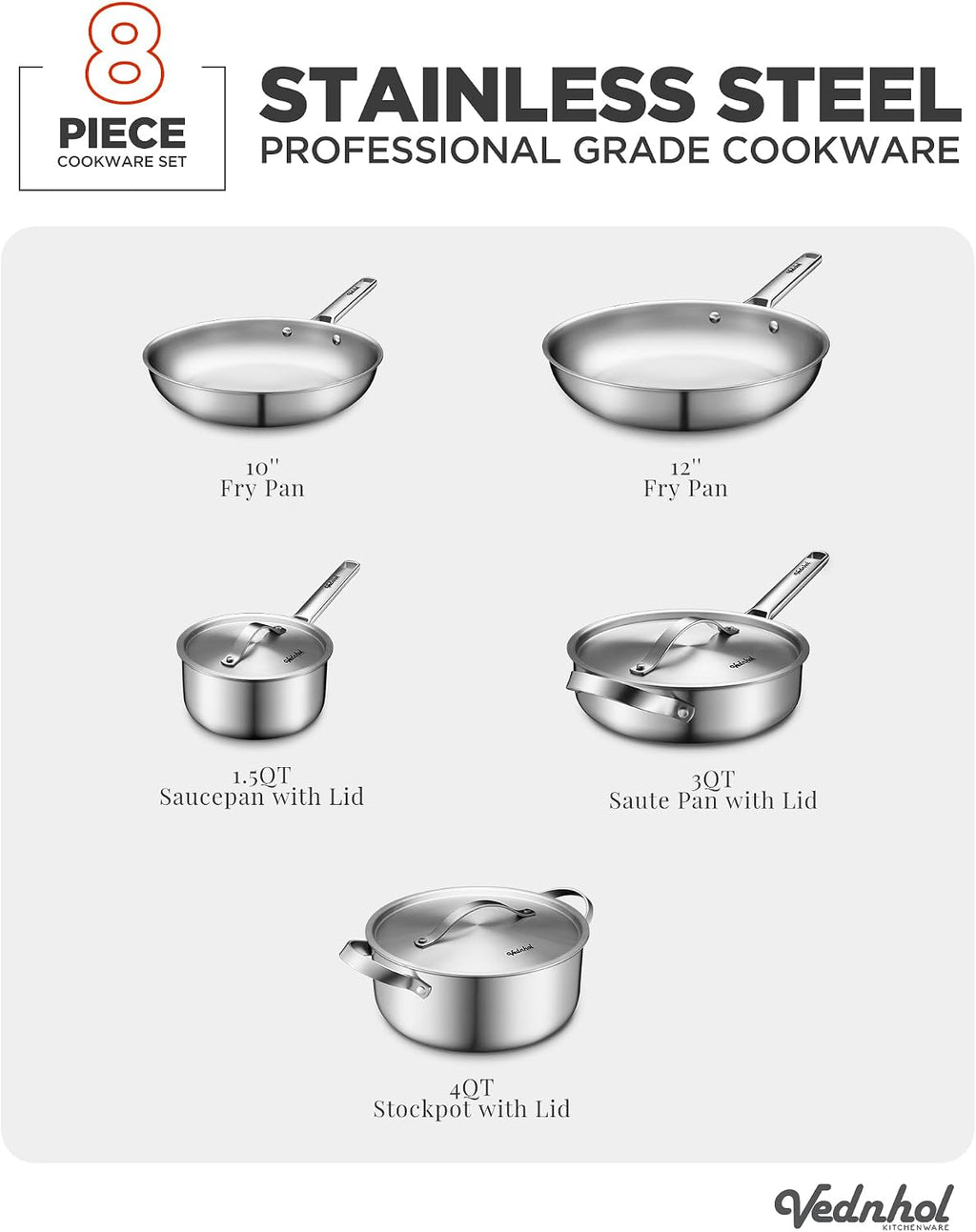 Stainless Steel Cookware Set