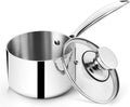 3 Quart Tri-Ply Stainless Steel Saucepan