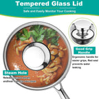3 Quart Tri-Ply Stainless Steel Saucepan