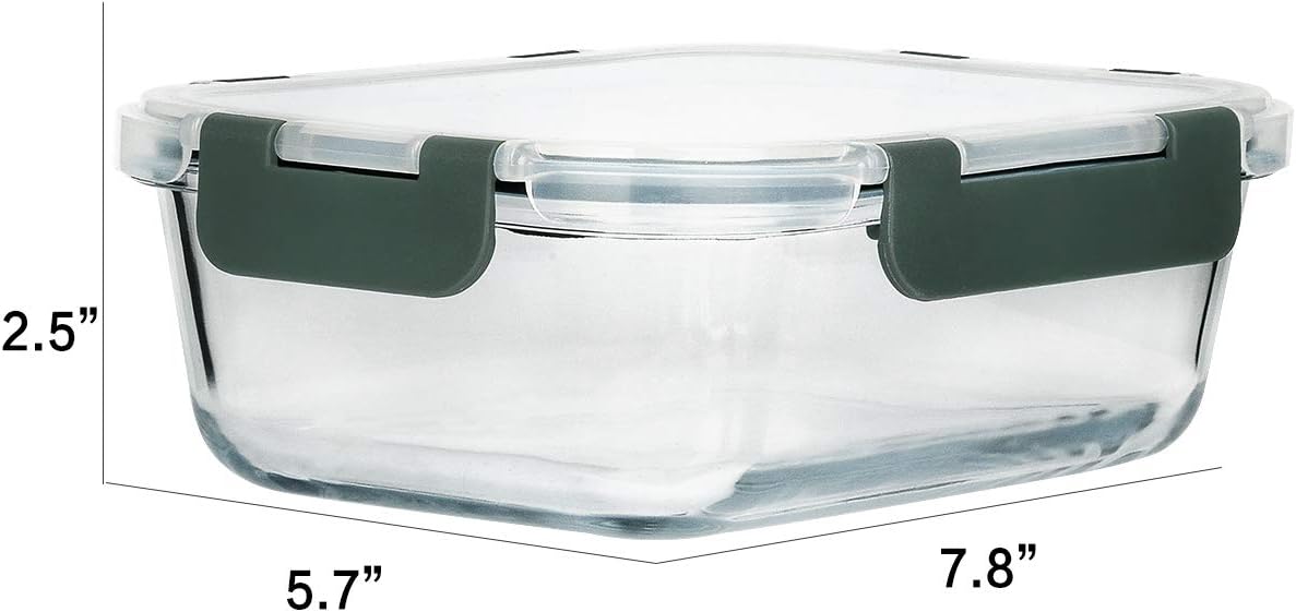 30 oz Glass Meal Prep Containers