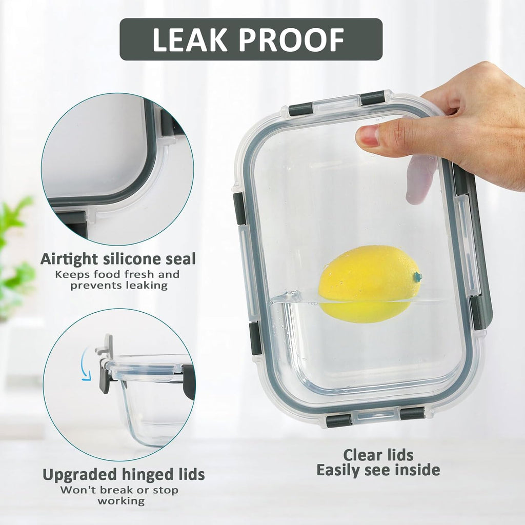 30 oz Glass Meal Prep Containers