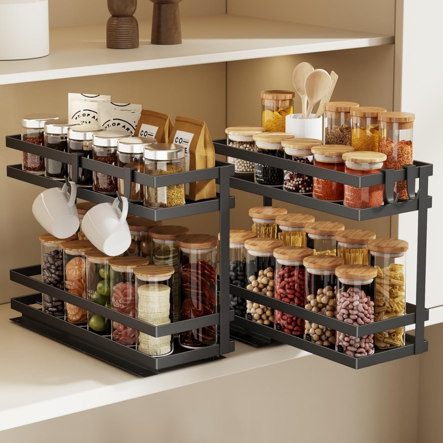 Pull Out Spice Rack Organizer