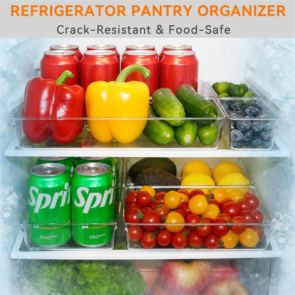 6 Pack Clear Drawer Organizer Trays