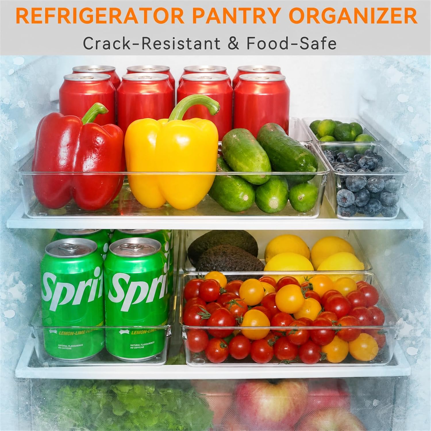 6 Pack Clear Drawer Organizer Trays