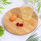4 Pcs Bamboo Lazy Susan Organizer