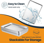6 Pack Aluminum Baking Sheet Pan