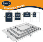 6 Pack Aluminum Baking Sheet Pan