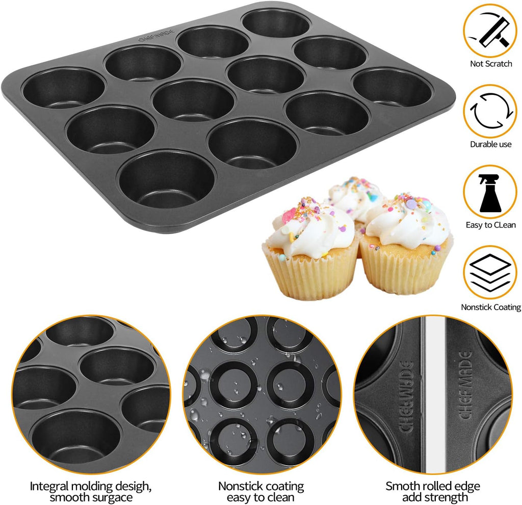 12 Cups Muffin Pan Set