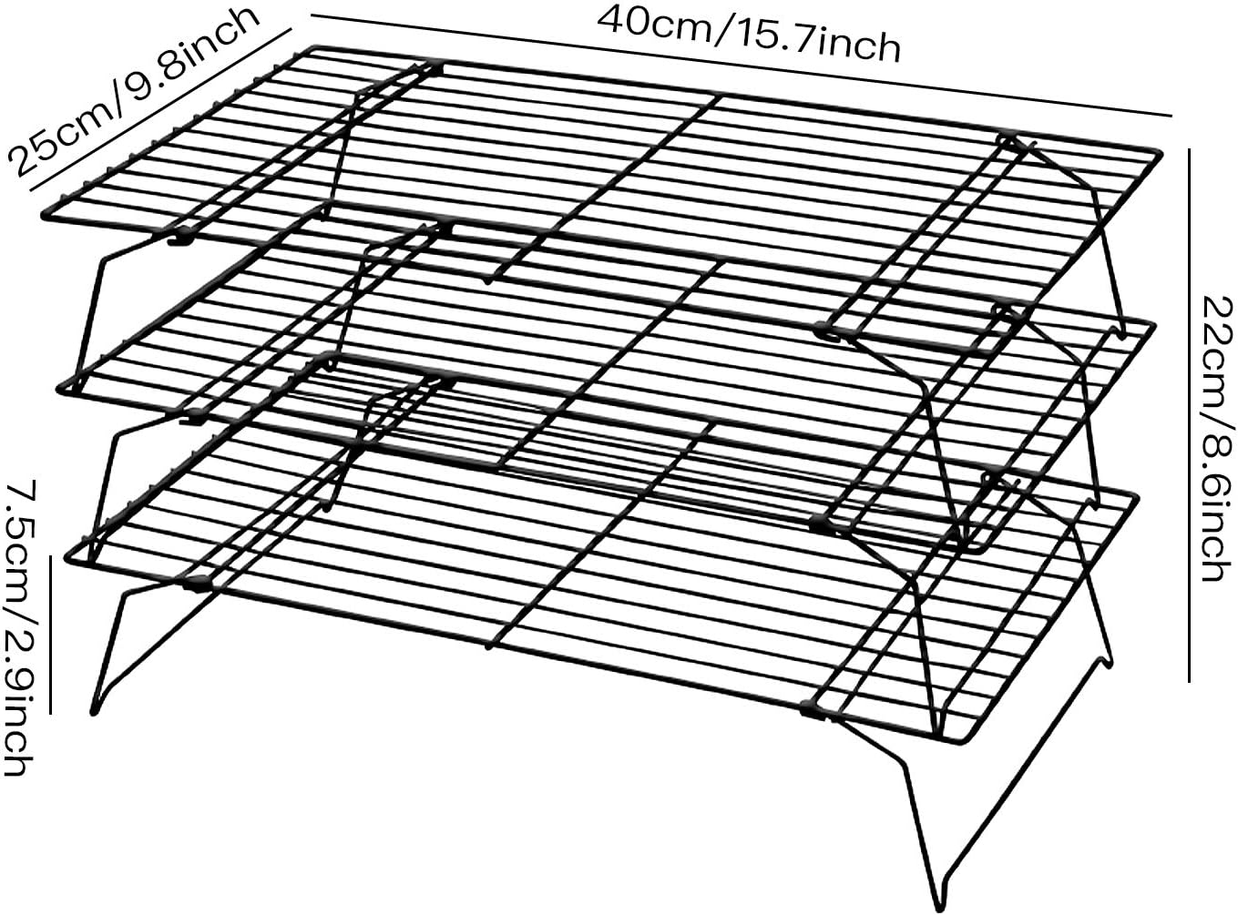 3-Tier Stainless Steel Cooling Rack