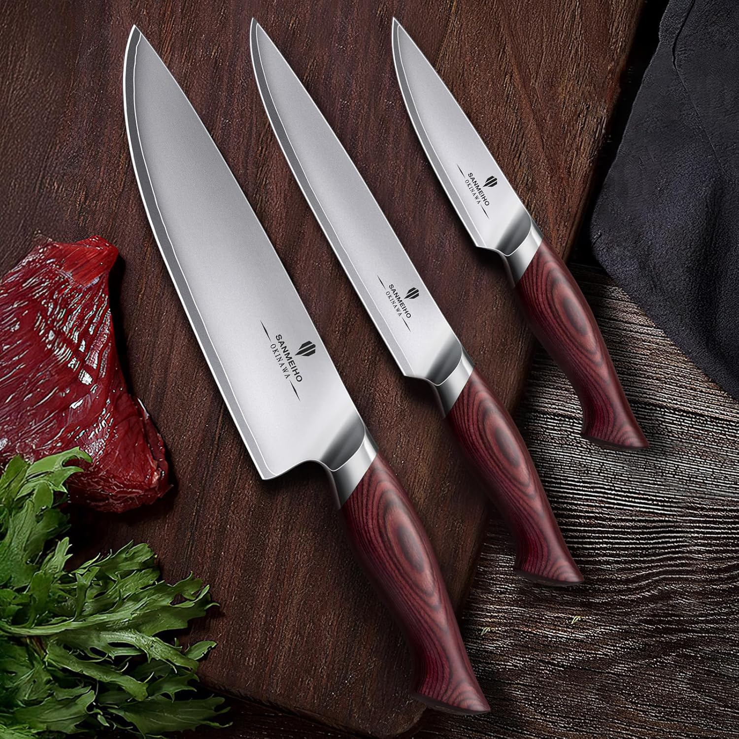 Japanese Knife Set 3 PCs