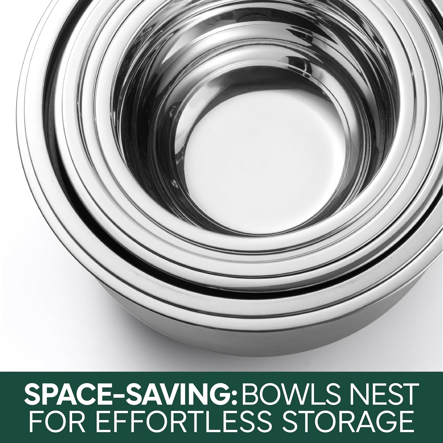 Stainless Steel Mixing Bowls Set with Lids