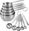 Stainless Steel Measuring Cups and Spoons Set